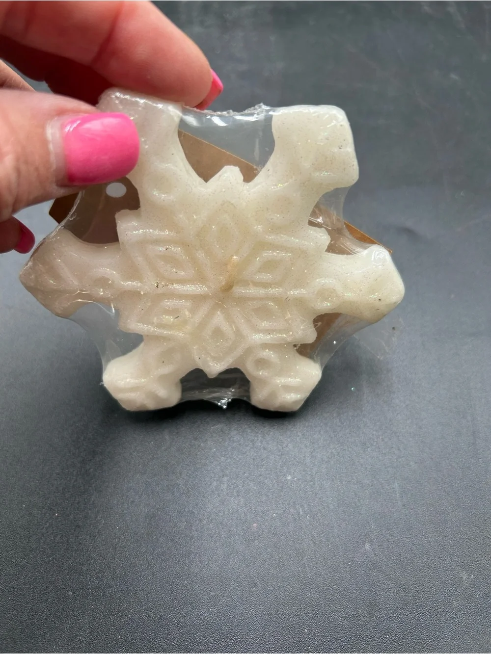 Christmas candle snowflake, Christmas decor